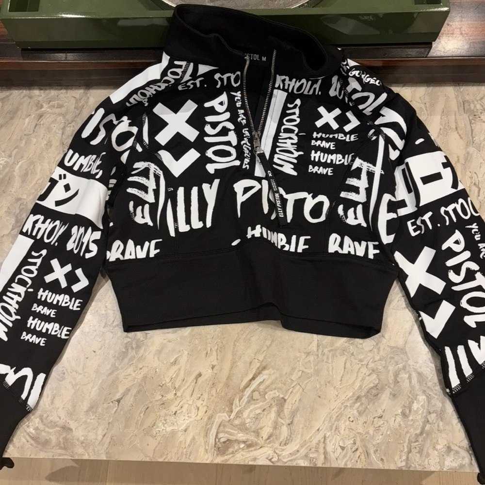 pistola Black and White Women's Jacket